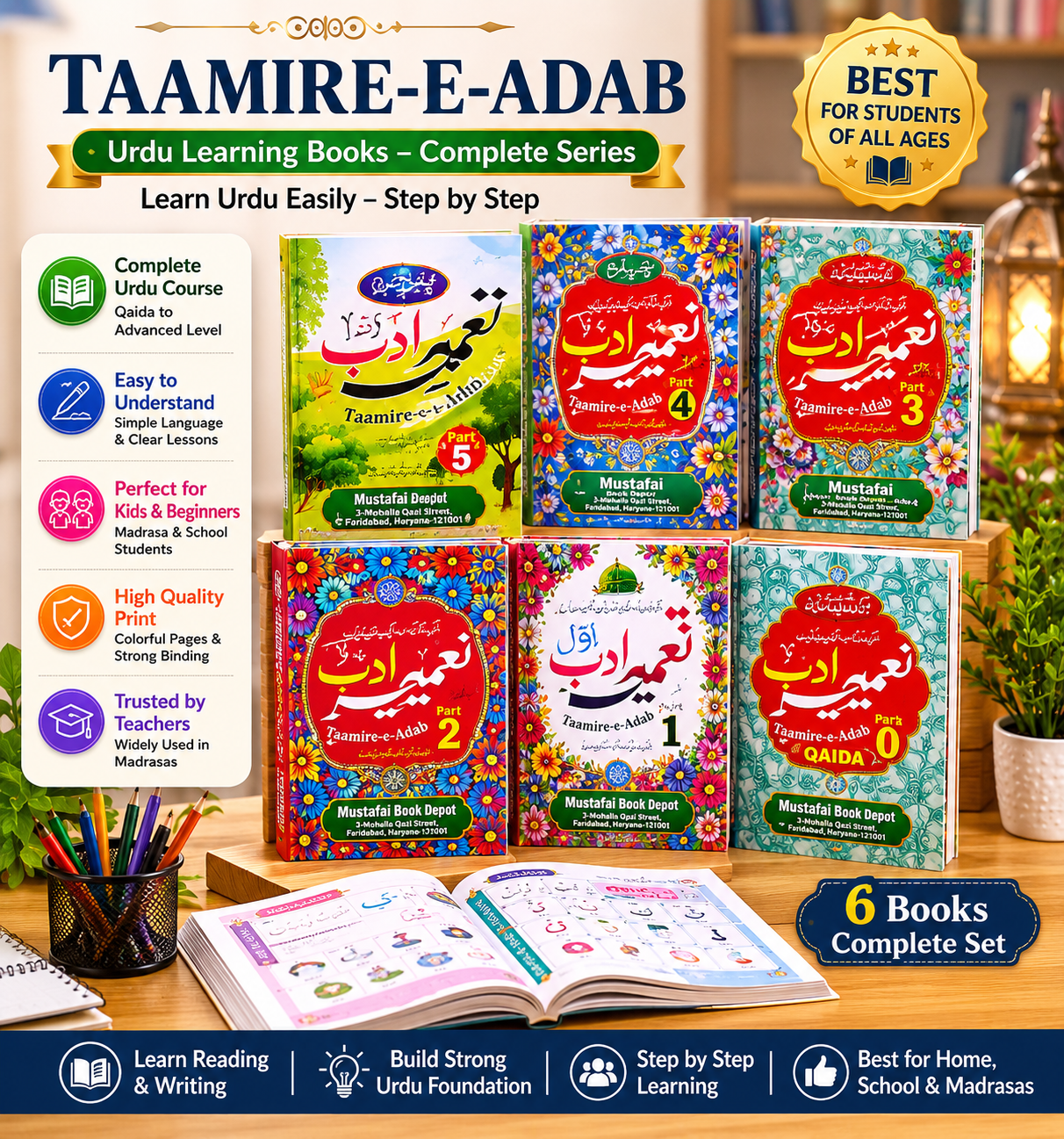 TAAMIRE ADAB BOOK SET (set of 6 books)